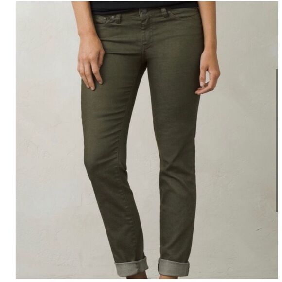 prAna Women's Kayla Skinny Jeans Evergreen Size 10 NEW - Picture 3 of 7